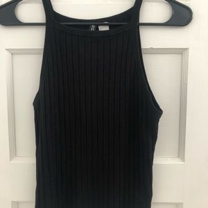 Black crop top from H&M